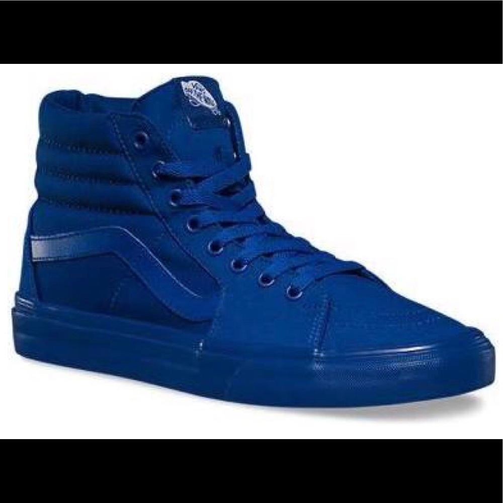 Vans high top royal blue sneaker
